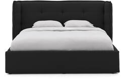 Goossens gestoffeerd bedframe canon zwart stof - 8231854-goossens-canon-bedframe-stof-01