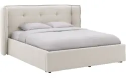 Goossens gestoffeerd bedframe canon beige stof - 8231855-goossens-canon-bedframe-stof-01