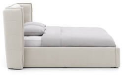 Goossens gestoffeerd bedframe canon beige stof - 8231855-goossens-canon-bedframe-stof-01