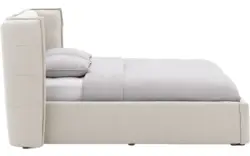 Goossens gestoffeerd bedframe canon beige stof - 8231855-goossens-canon-bedframe-stof-01