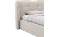 Goossens gestoffeerd bedframe canon beige stof - 8231855-goossens-canon-bedframe-stof-01