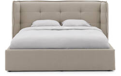 Goossens gestoffeerd bedframe canon bruin stof - 8231856-goossens-canon-bedframe-stof-01
