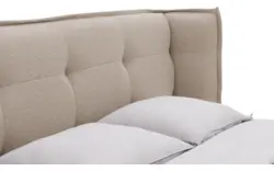 Goossens gestoffeerd bedframe canon bruin stof - 8231856-goossens-canon-bedframe-stof-01