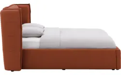 Goossens gestoffeerd bedframe canon rood stof - 8231858-goossens-canon-bedframe-stof-01