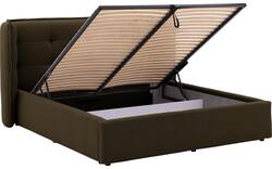 Goossens gestoffeerd bedframe canon groen stof - 8231859-goossens-canon-bedframe-stof-01
