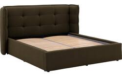 Goossens gestoffeerd bedframe canon groen stof - 8231859-goossens-canon-bedframe-stof-01