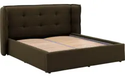 Goossens gestoffeerd bedframe canon groen stof - 8231859-goossens-canon-bedframe-stof-01