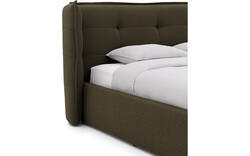 Goossens gestoffeerd bedframe canon groen stof - 8231859-goossens-canon-bedframe-stof-01