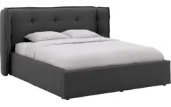 Goossens gestoffeerd bedframe canon grijs stof - 8231860-goossens-canon-bedframe-stof-01