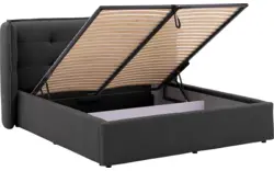 Goossens gestoffeerd bedframe canon grijs stof - 8231860-goossens-canon-bedframe-stof-01