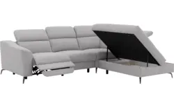 Goossens excellent hoekbank elmer grijs stof - 8232562-goossens-excellent-elmer-bank-stof-grijs-01