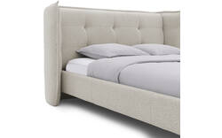 Goossens gestoffeerd bedframe octaaf beige stof - 8232570-goossens-octaaf-bedframe-stof-01