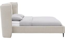 Goossens gestoffeerd bedframe octaaf beige stof - 8232570-goossens-octaaf-bedframe-stof-01