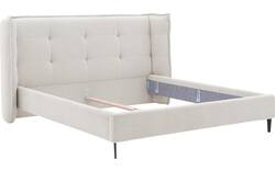Goossens gestoffeerd bedframe octaaf beige stof - 8232570-goossens-octaaf-bedframe-stof-01