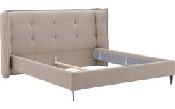 Goossens gestoffeerd bedframe octaaf bruin stof - 8232571-goossens-octaaf-bedframe-stof-01