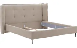 Goossens gestoffeerd bedframe octaaf bruin stof - 8232571-goossens-octaaf-bedframe-stof-01