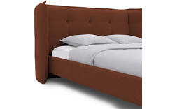 Goossens gestoffeerd bedframe octaaf rood stof - 8232573-goossens-octaaf-bedframe-stof-02