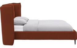 Goossens gestoffeerd bedframe octaaf rood stof - 8232573-goossens-octaaf-bedframe-stof-01