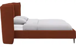 Goossens gestoffeerd bedframe octaaf rood stof - 8232573-goossens-octaaf-bedframe-stof-01