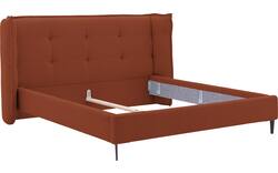Goossens gestoffeerd bedframe octaaf rood stof - 8232573-goossens-octaaf-bedframe-stof-01