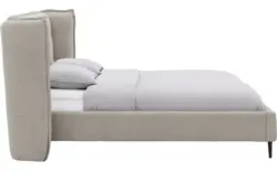 Goossens gestoffeerd bedframe octaaf wit stof - 8232575-goossens-octaaf-bedframe-stof-01