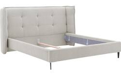 Goossens gestoffeerd bedframe octaaf wit stof - 8232575-goossens-octaaf-bedframe-stof-01