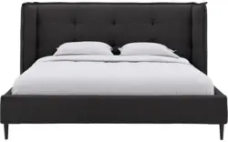 Goossens gestoffeerd bedframe octaaf grijs stof - 8232576-goossens-octaaf-bedframe-stof-01