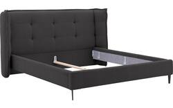 Goossens gestoffeerd bedframe octaaf grijs stof - 8232576-goossens-octaaf-bedframe-stof-01