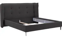 Goossens gestoffeerd bedframe octaaf grijs stof - 8232576-goossens-octaaf-bedframe-stof-01