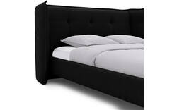 Goossens gestoffeerd bedframe octaaf zwart stof - 8232577-goossens-octaaf-bedframe-stof-02