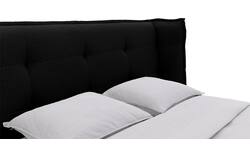 Goossens gestoffeerd bedframe octaaf zwart stof - 8232577-goossens-octaaf-bedframe-stof-01