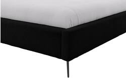Goossens gestoffeerd bedframe octaaf zwart stof - 8232577-goossens-octaaf-bedframe-stof-01