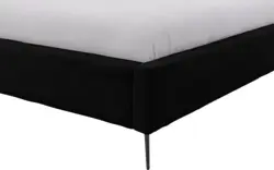 Goossens gestoffeerd bedframe octaaf zwart stof - 8232577-goossens-octaaf-bedframe-stof-01