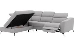 Goossens excellent hoekbank elmer grijs stof - 8232627-01