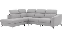 Goossens excellent hoekbank elmer grijs stof - 8232627-01
