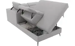 Goossens excellent hoekbank elmer grijs stof - 8232627-01