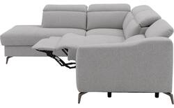Goossens excellent hoekbank elmer grijs stof - 8232627-01