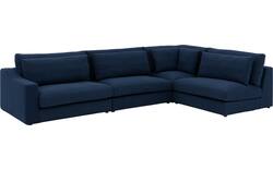 Goossens hoekbank odette blauw stof - 8233307-goossens-odette-bank-stof-blauw-01