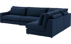Goossens hoekbank odette blauw stof - 8233307-goossens-odette-bank-stof-blauw-01