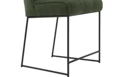 Goossens counterstoel ronnie groen stof - 8233524-goossens-ronnie-barstoel-stof-01