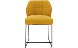 Goossens counterstoel ronnie geel stof - 8233525-goossens-ronnie-barstoel-stof-01