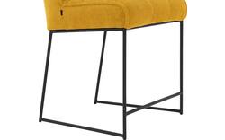 Goossens counterstoel ronnie geel stof - 8233525-goossens-ronnie-barstoel-stof-01