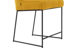 Goossens counterstoel ronnie geel stof - 8233525-goossens-ronnie-barstoel-stof-01