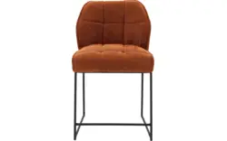 Goossens counterstoel ronnie bruin stof - 8233526-goossens-ronnie-barstoel-stof-01