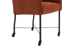 Goossens eetkamerstoel erik bruin stof - 8233562-goossens-erik-eetkamerstoel-stof-bruin-01