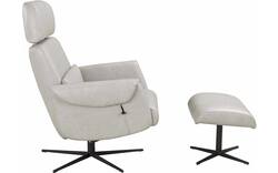 Goossens relaxstoel tirana grijs leer - 8233590-goossens-tirana-fauteuil-leer-01