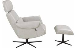 Goossens relaxstoel tirana grijs leer - 8233590-goossens-tirana-fauteuil-leer-01