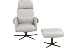 Goossens relaxstoel tirana grijs leer - 8233590-goossens-tirana-fauteuil-leer-01