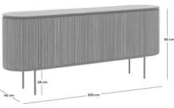 Goossens dressoir adel bruin teak - 8233609-goossens-adel-dressoir-teak-01