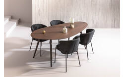 Goossens eettafel ferry bruin eiken - 8233631-01